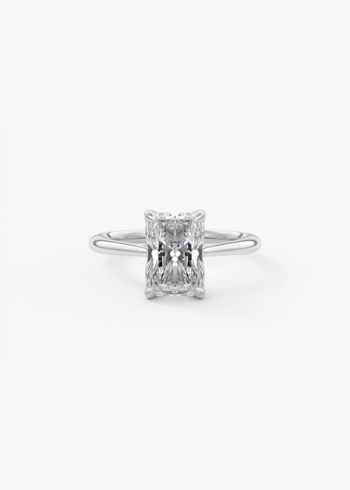 Oval Solitaire With Raised Basket Gallery Lab Grown Diamond Engagement Ring