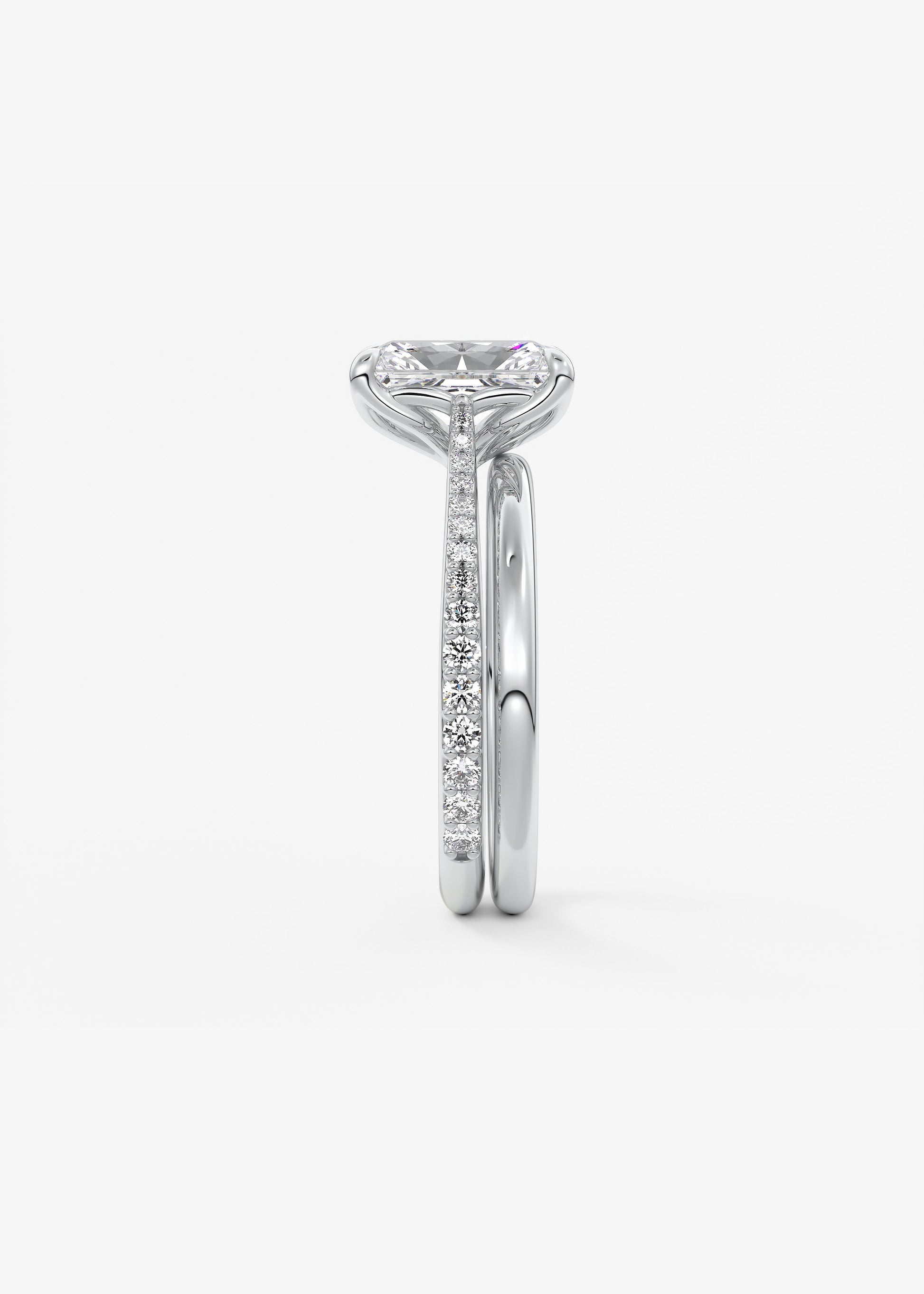 Oval Solitaire With Raised Basket Gallery Lab Grown Diamond Engagement Ring