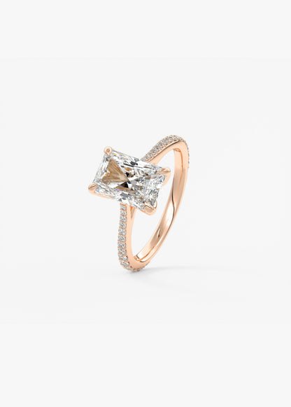 Oval Solitaire With Raised Basket Gallery Lab Grown Diamond Engagement Ring