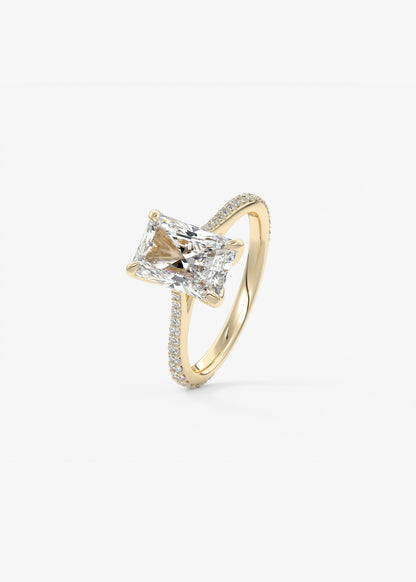 Oval Solitaire With Raised Basket Gallery Lab Grown Diamond Engagement Ring