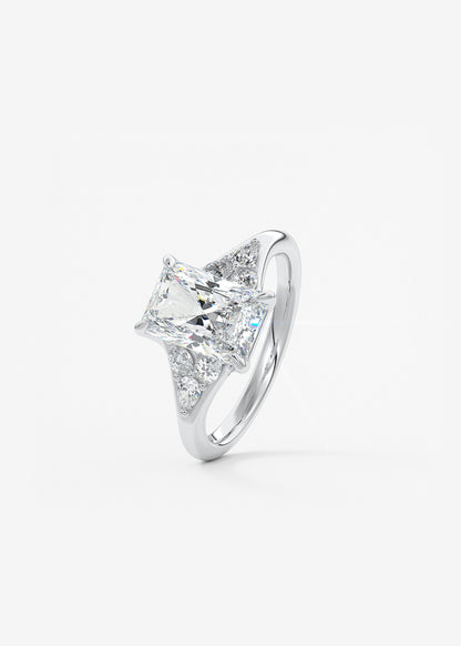 Oval Solitaire With Raised Basket Gallery Lab Grown Diamond Engagement Ring