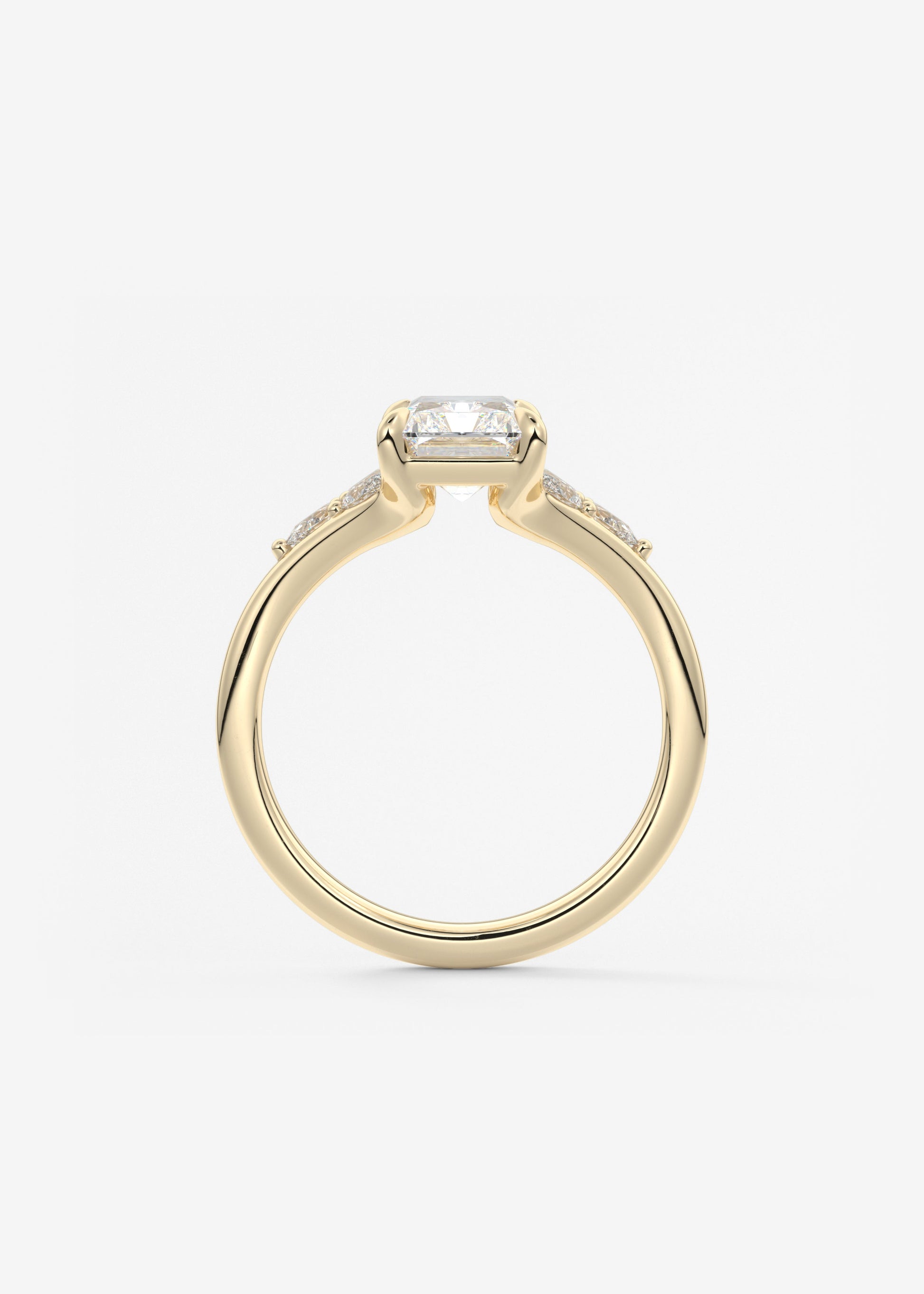 Oval Solitaire With Raised Basket Gallery Lab Grown Diamond Engagement Ring