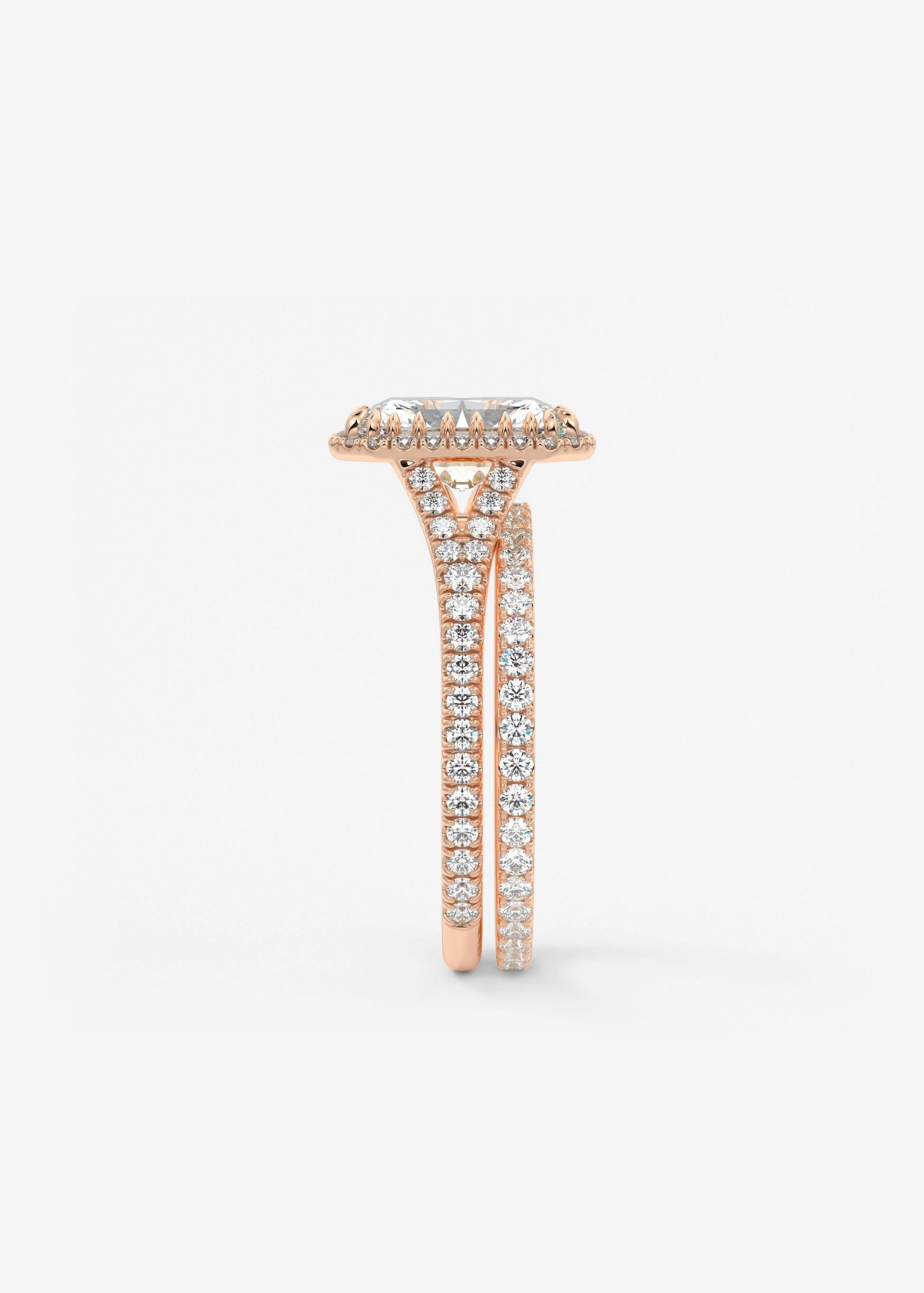 Oval Solitaire With Raised Basket Gallery Lab Grown Diamond Engagement Ring