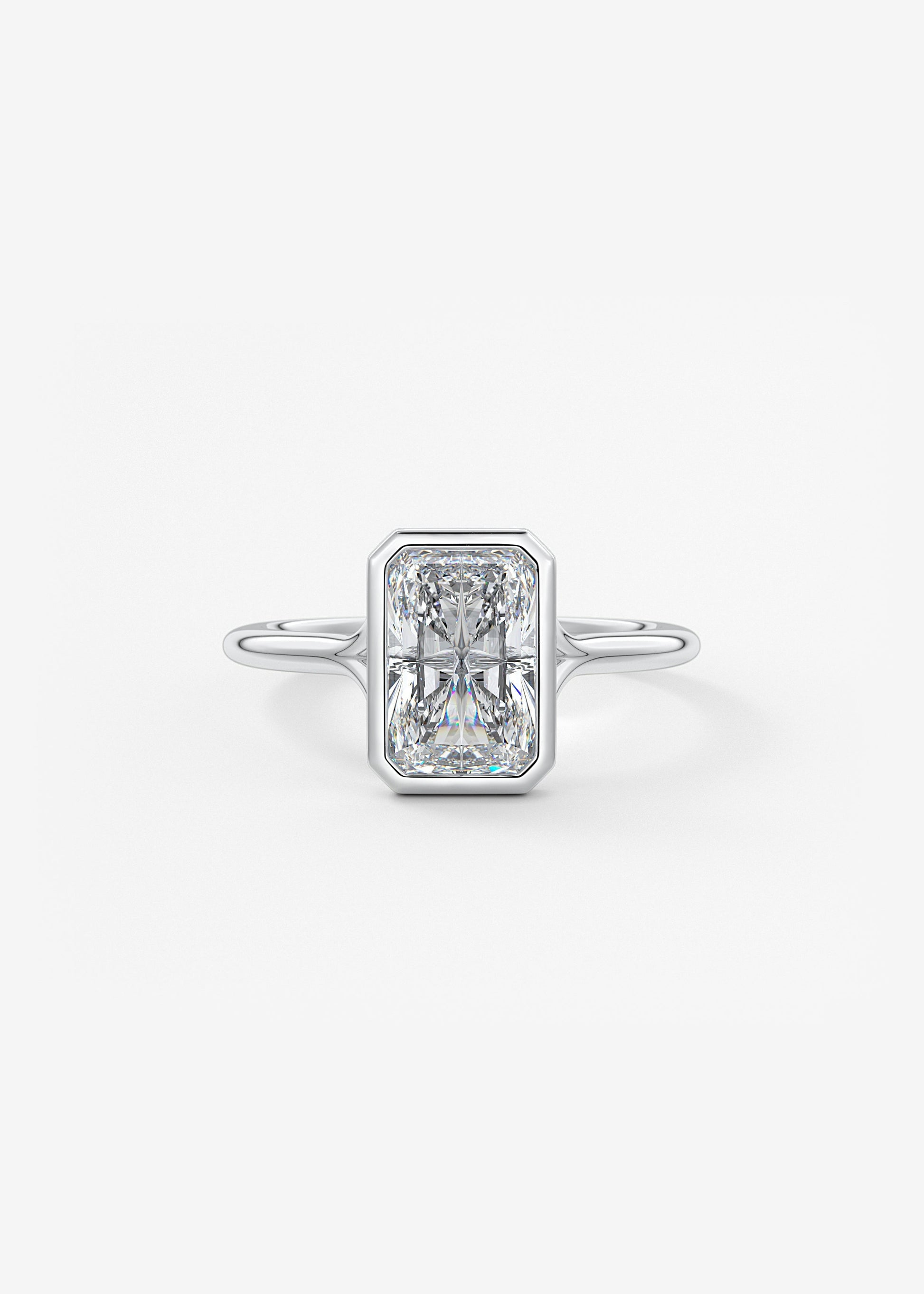 Oval Solitaire With Raised Basket Gallery Lab Grown Diamond Engagement Ring