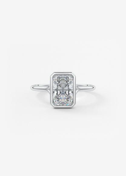 Oval Solitaire With Raised Basket Gallery Lab Grown Diamond Engagement Ring