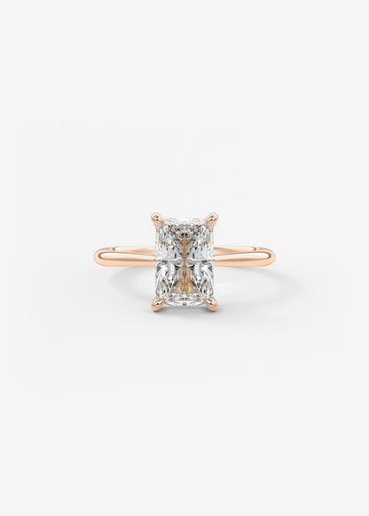 Oval Solitaire With Raised Basket Gallery Lab Grown Diamond Engagement Ring