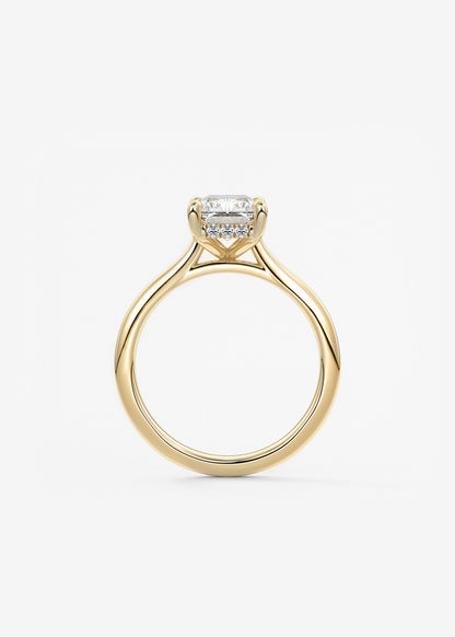 Oval Solitaire With Raised Basket Gallery Lab Grown Diamond Engagement Ring