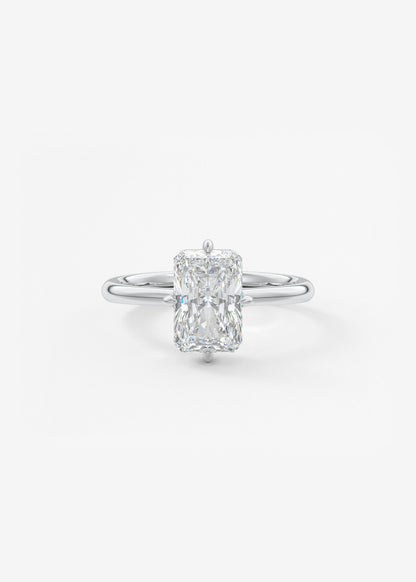 Oval Solitaire With Raised Basket Gallery Lab Grown Diamond Engagement Ring