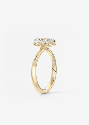 Oval Solitaire With Raised Basket Gallery Lab Grown Diamond Engagement Ring