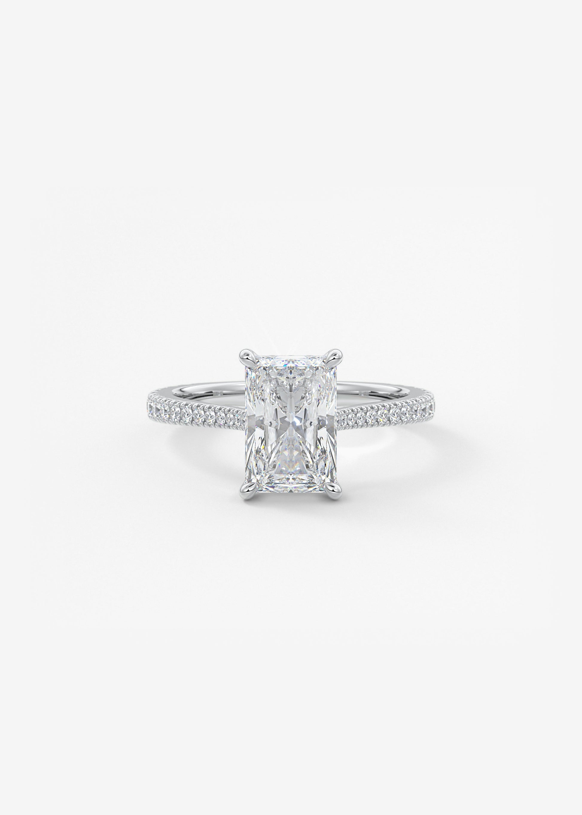 Oval Solitaire With Raised Basket Gallery Lab Grown Diamond Engagement Ring