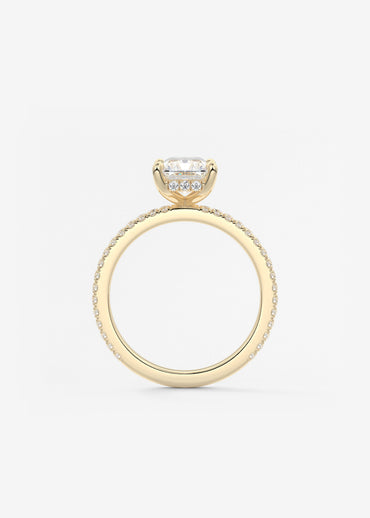 Oval Solitaire With Raised Basket Gallery Lab Grown Diamond Engagement Ring