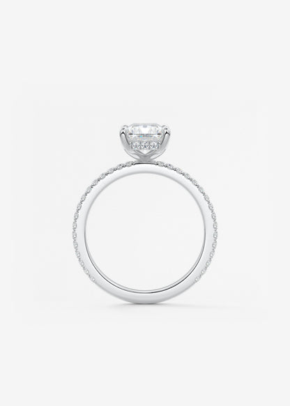 Oval Solitaire With Raised Basket Gallery Lab Grown Diamond Engagement Ring