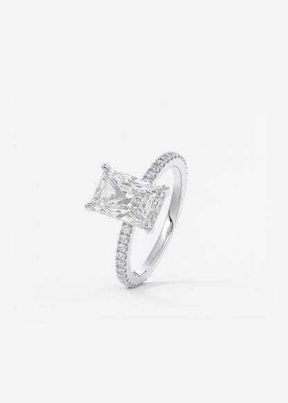 Oval Solitaire With Raised Basket Gallery Lab Grown Diamond Engagement Ring