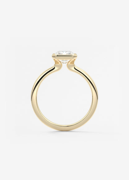 Oval Solitaire With Raised Basket Gallery Lab Grown Diamond Engagement Ring