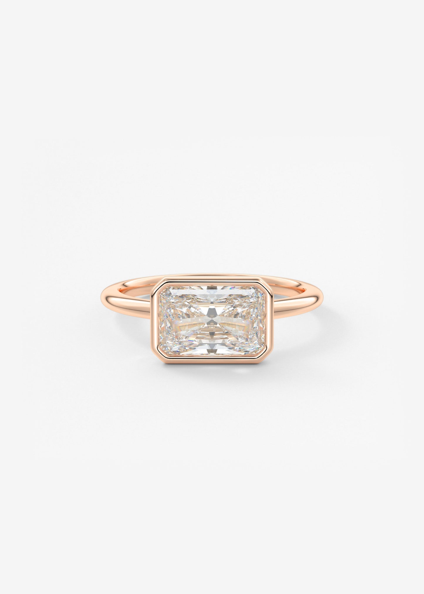 Oval Solitaire With Raised Basket Gallery Lab Grown Diamond Engagement Ring
