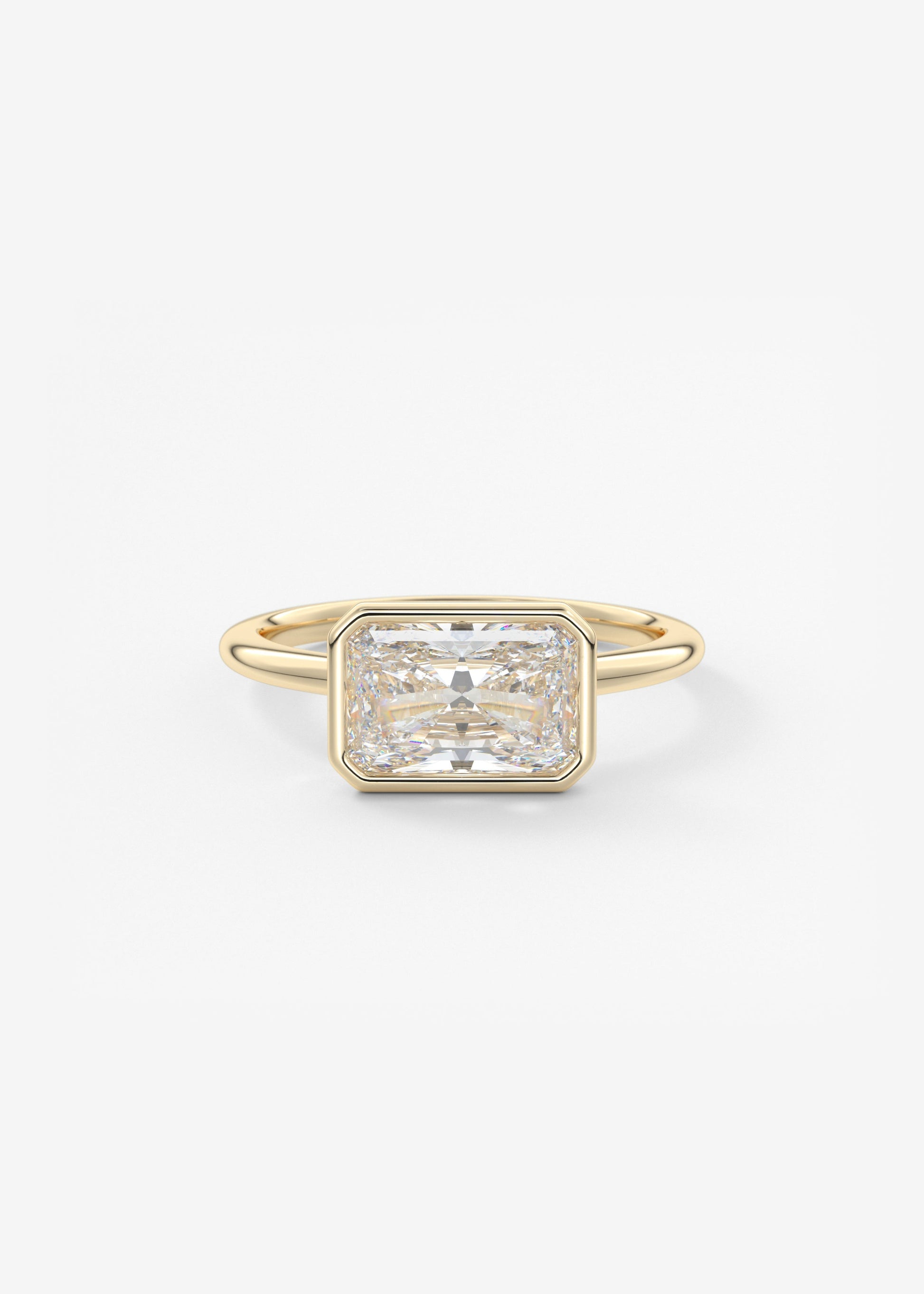 Oval Solitaire With Raised Basket Gallery Lab Grown Diamond Engagement Ring