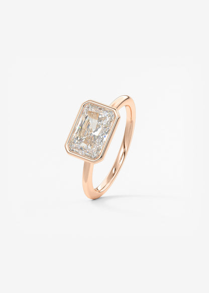 Oval Solitaire With Raised Basket Gallery Lab Grown Diamond Engagement Ring