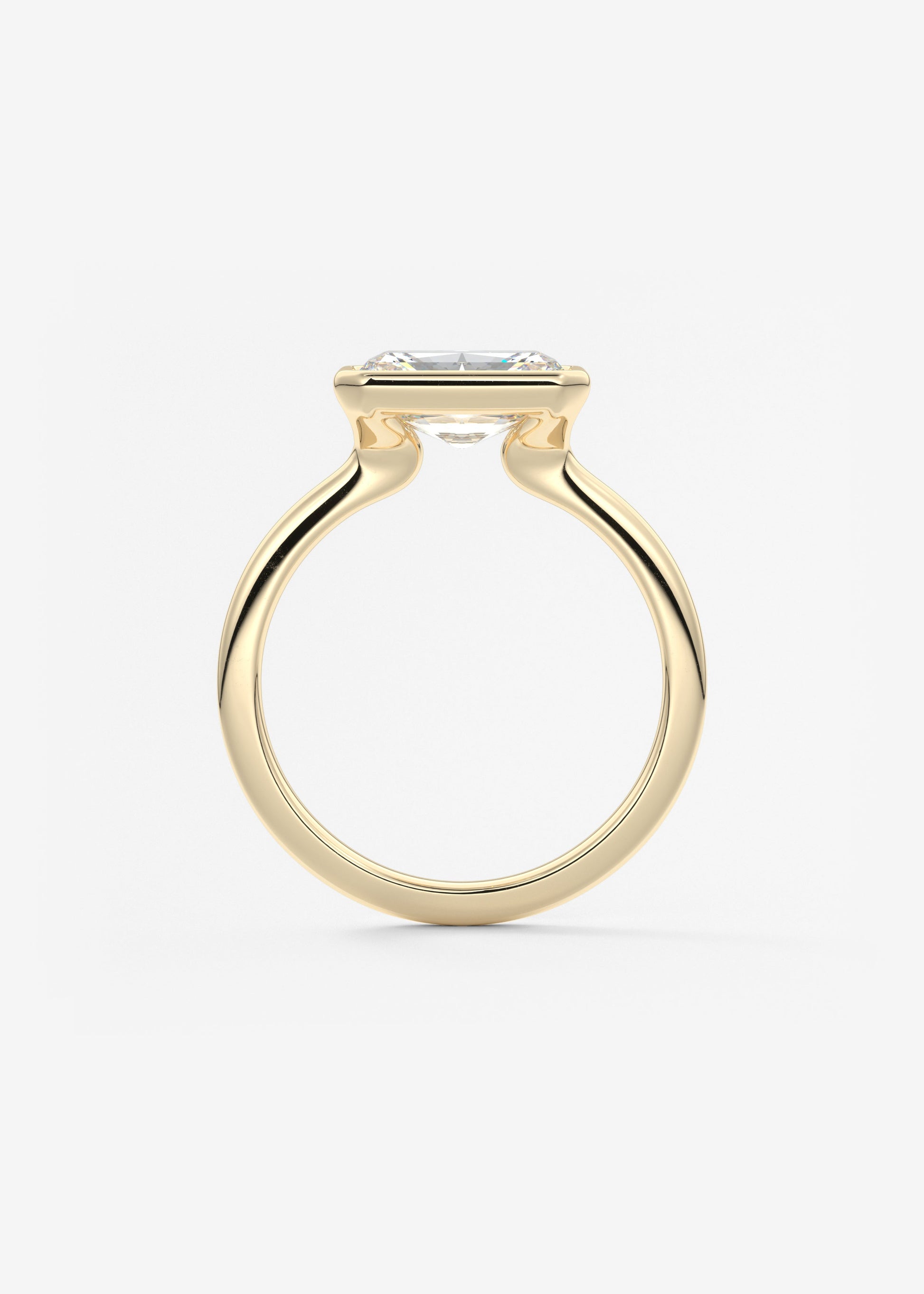 Oval Solitaire With Raised Basket Gallery Lab Grown Diamond Engagement Ring