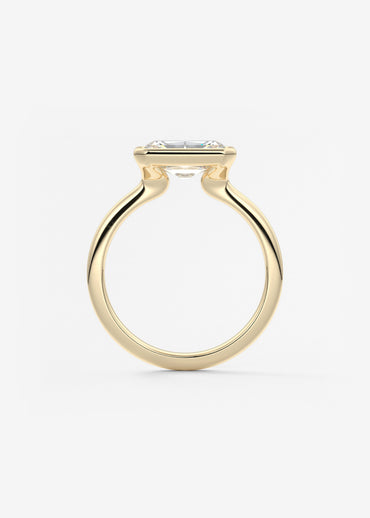 Oval Solitaire With Raised Basket Gallery Lab Grown Diamond Engagement Ring