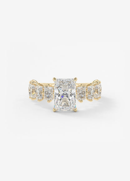 Oval Solitaire With Raised Basket Gallery Lab Grown Diamond Engagement Ring