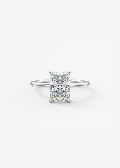 Oval Solitaire With Raised Basket Gallery Lab Grown Diamond Engagement Ring