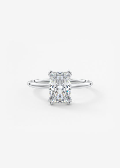 Oval Solitaire With Raised Basket Gallery Lab Grown Diamond Engagement Ring
