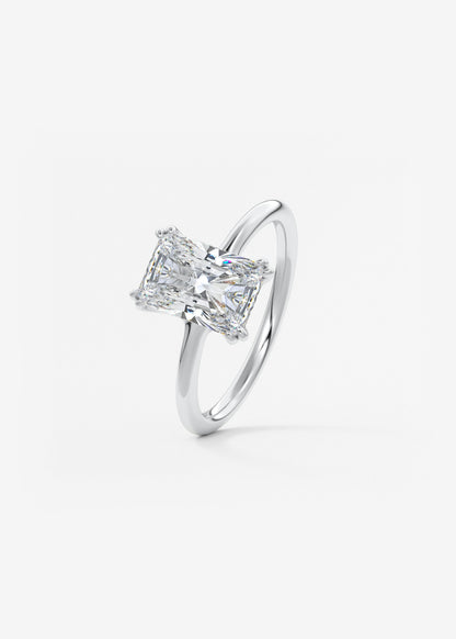 Oval Solitaire With Raised Basket Gallery Lab Grown Diamond Engagement Ring