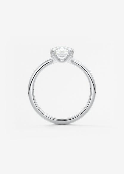 Oval Solitaire With Raised Basket Gallery Lab Grown Diamond Engagement Ring