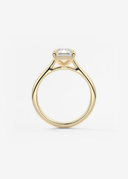 Oval Solitaire With Raised Basket Gallery Lab Grown Diamond Engagement Ring