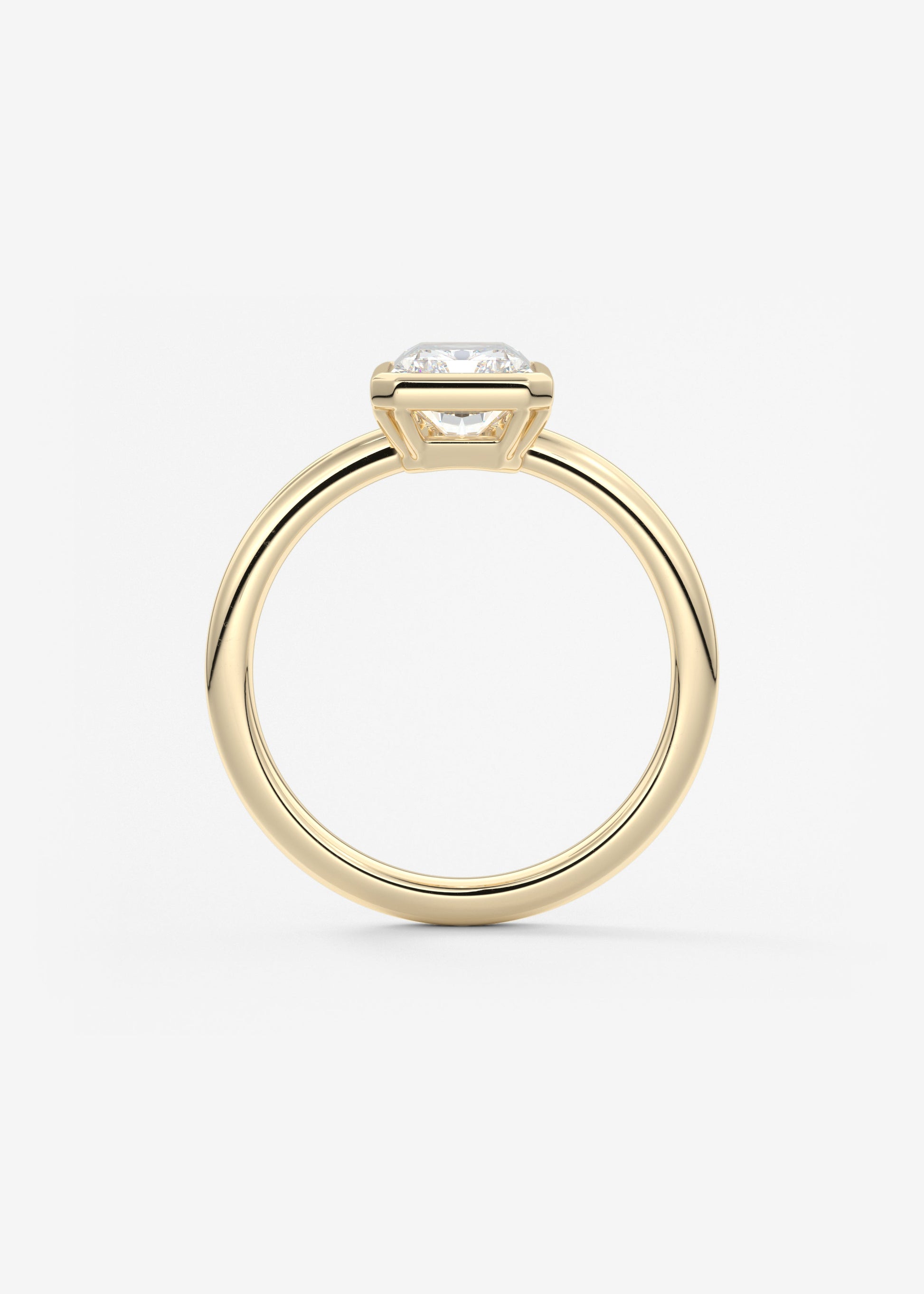 Oval Solitaire With Raised Basket Gallery Lab Grown Diamond Engagement Ring