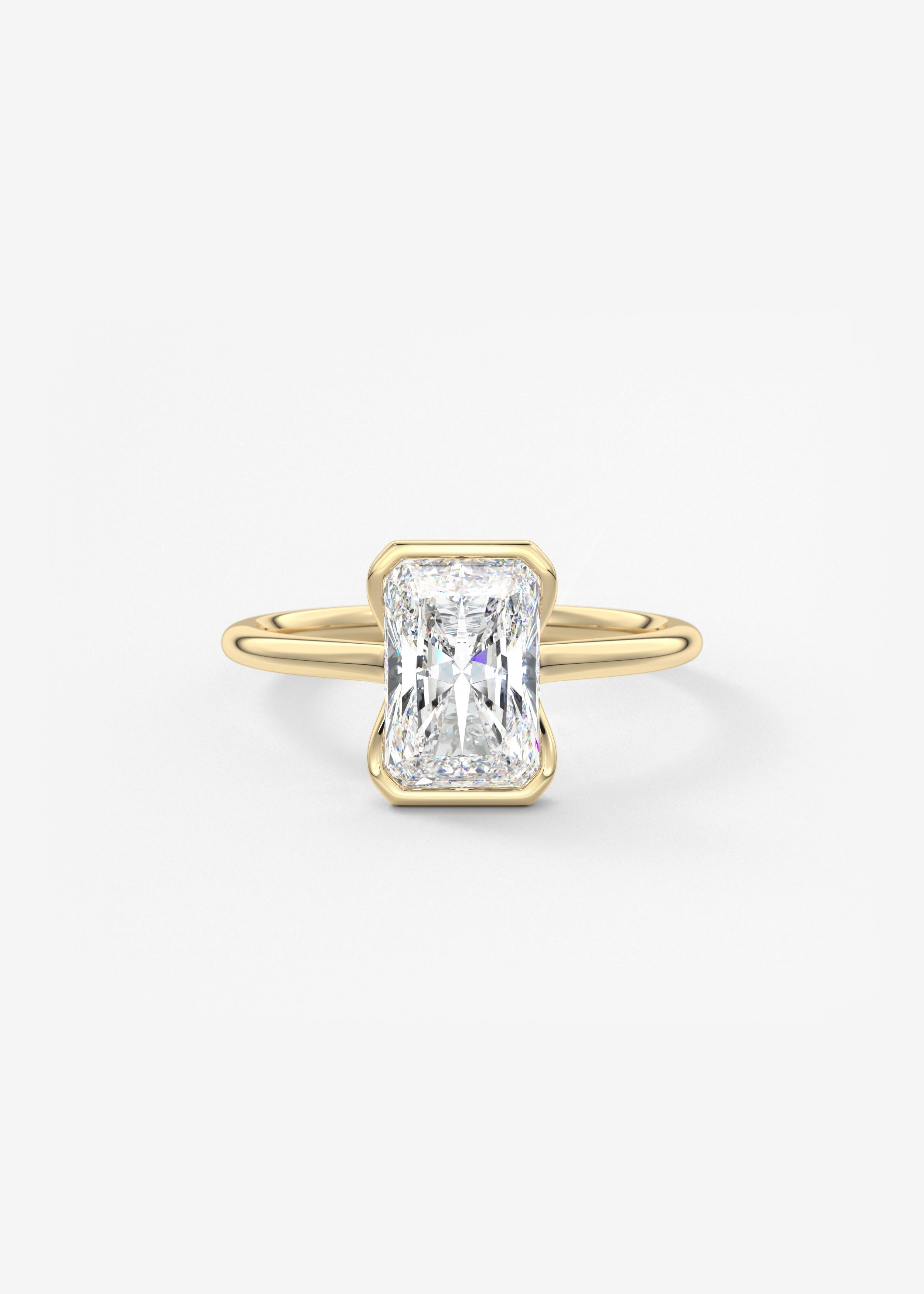 Oval Solitaire With Raised Basket Gallery Lab Grown Diamond Engagement Ring