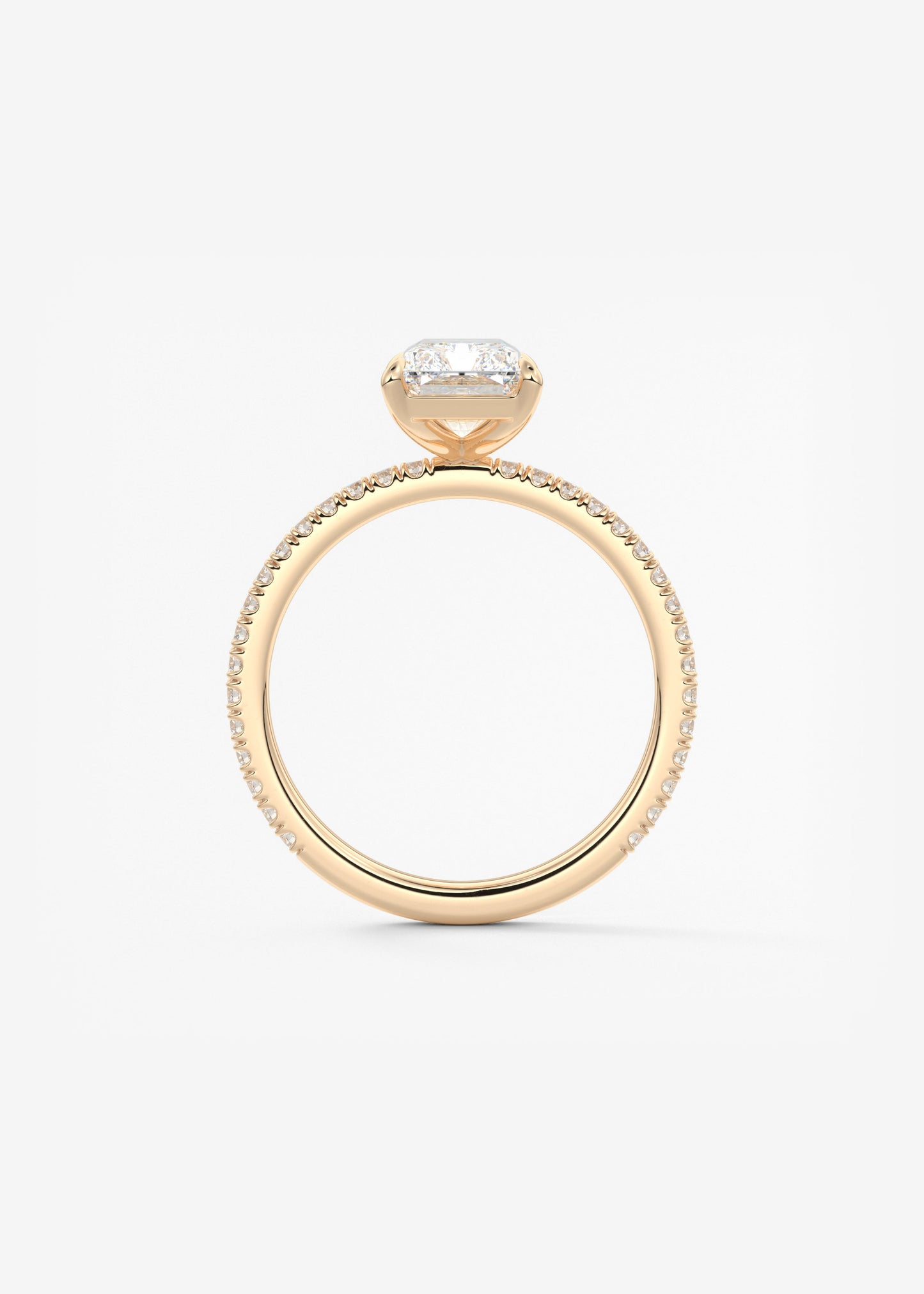 Oval Solitaire With Raised Basket Gallery Lab Grown Diamond Engagement Ring