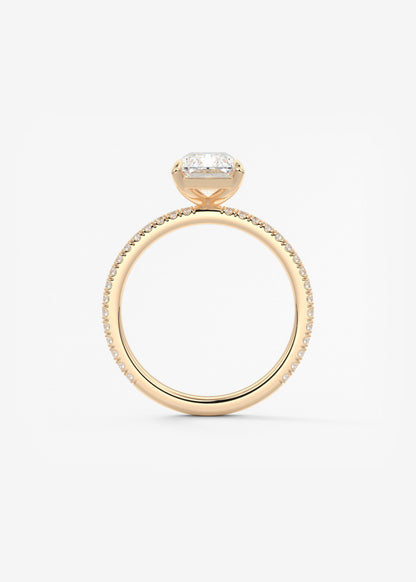 Oval Solitaire With Raised Basket Gallery Lab Grown Diamond Engagement Ring
