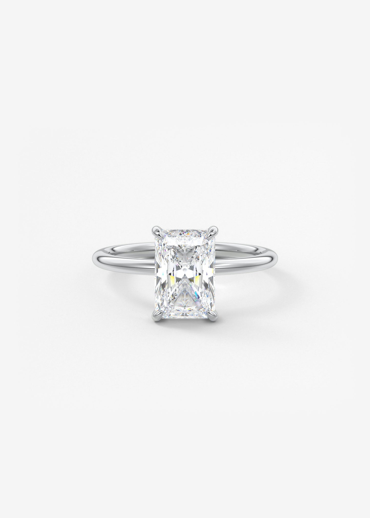 Oval Solitaire With Raised Basket Gallery Lab Grown Diamond Engagement Ring