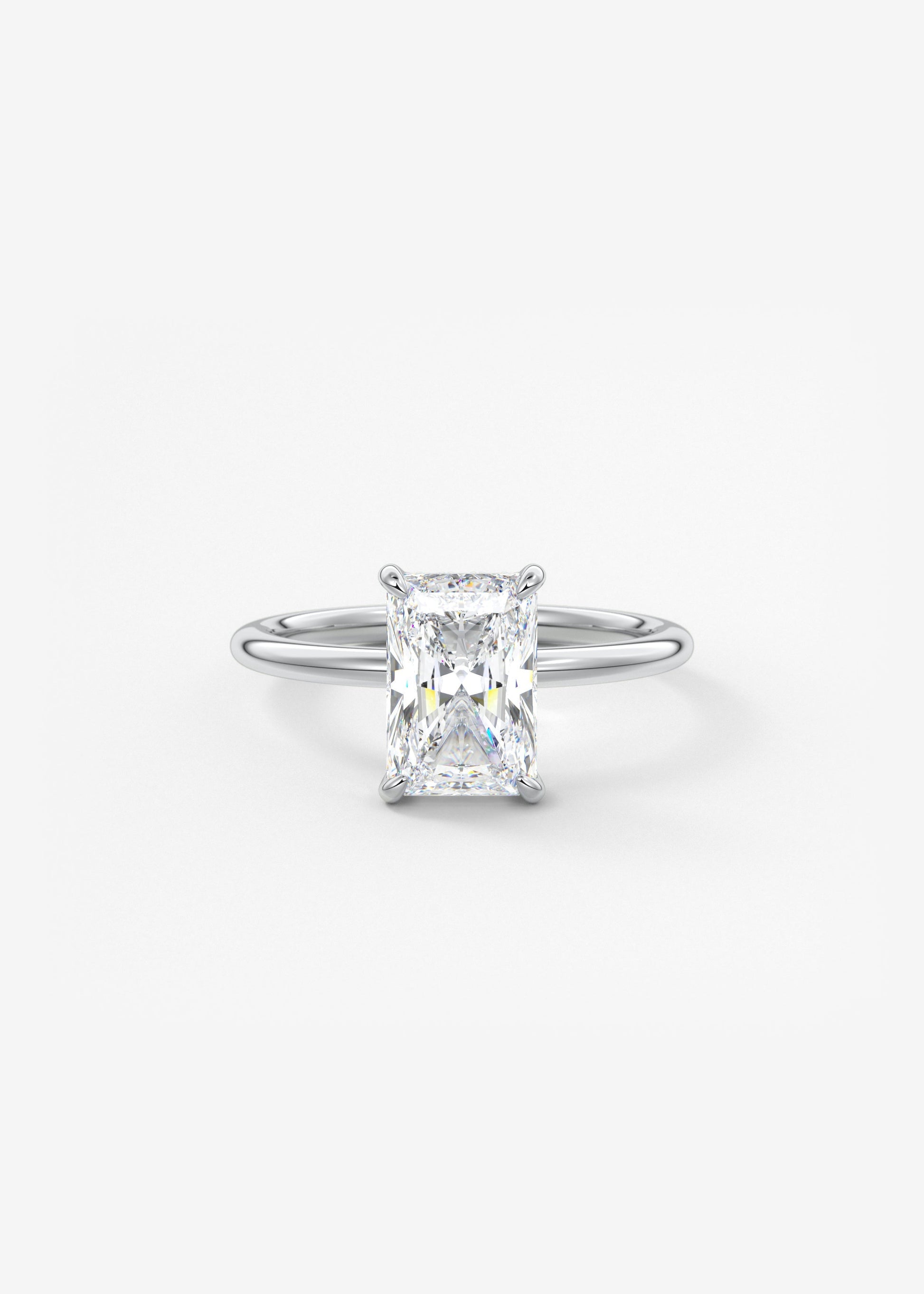 Oval Solitaire With Raised Basket Gallery Lab Grown Diamond Engagement Ring