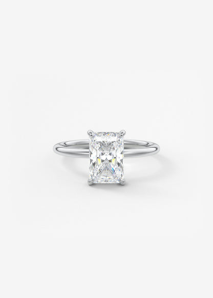 Oval Solitaire With Raised Basket Gallery Lab Grown Diamond Engagement Ring