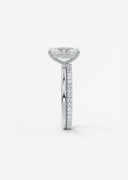 Oval Solitaire With Raised Basket Gallery Lab Grown Diamond Engagement Ring