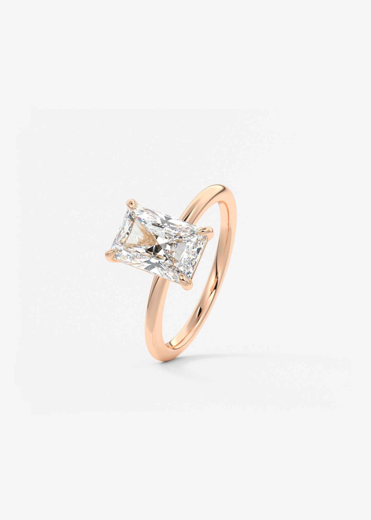 Oval Solitaire With Raised Basket Gallery Lab Grown Diamond Engagement Ring