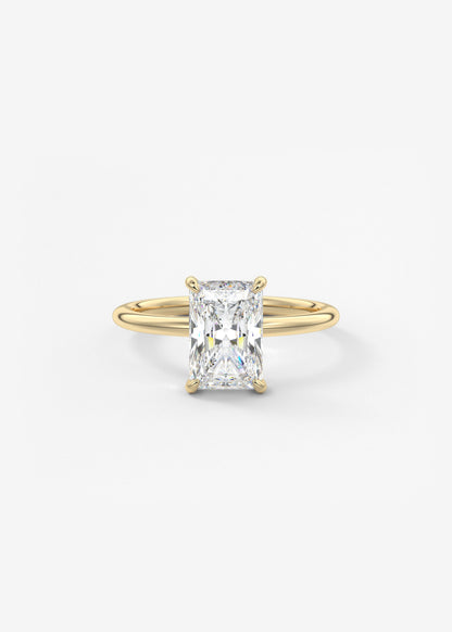 Oval Solitaire With Raised Basket Gallery Lab Grown Diamond Engagement Ring
