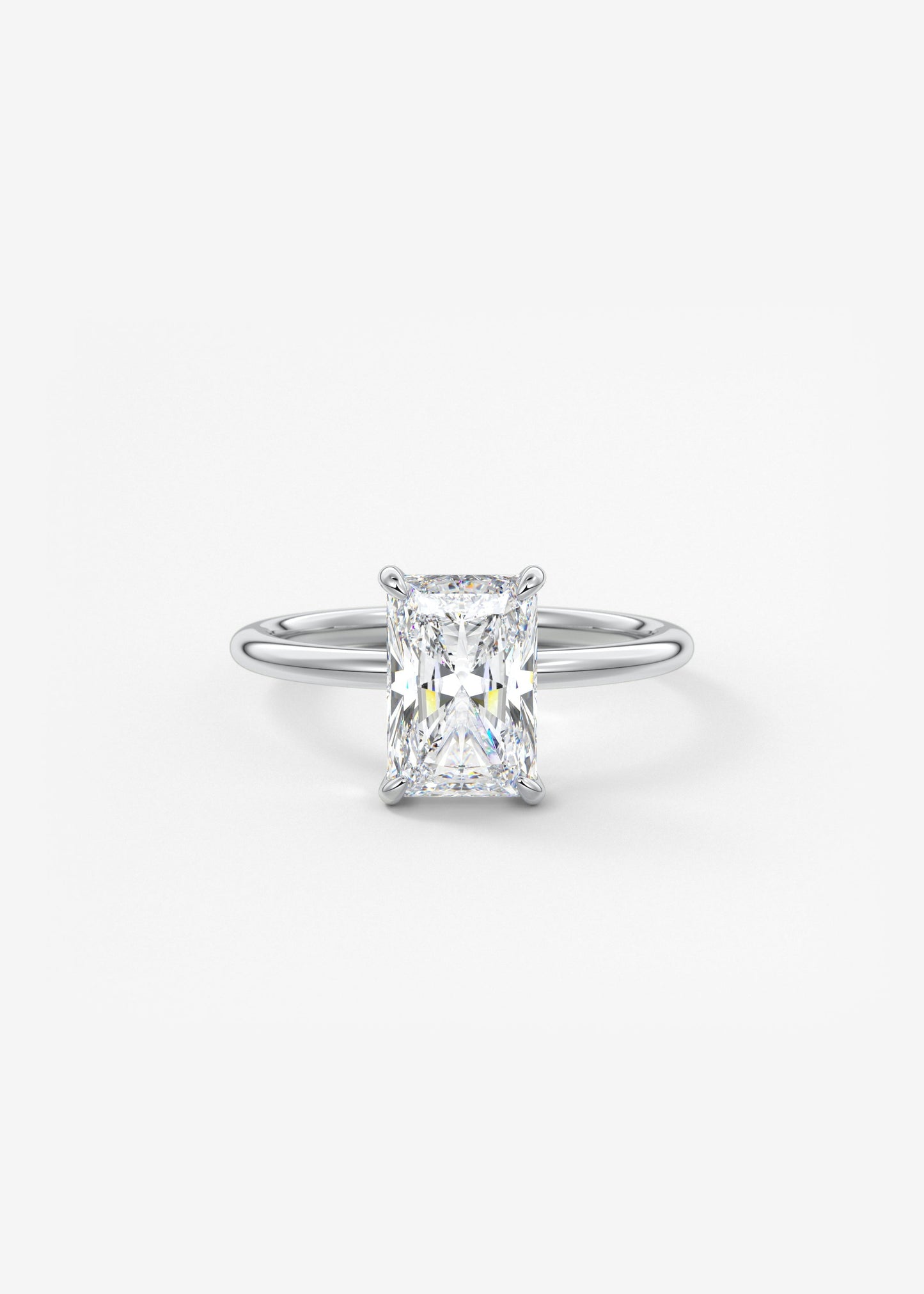 Oval Solitaire With Raised Basket Gallery Lab Grown Diamond Engagement Ring