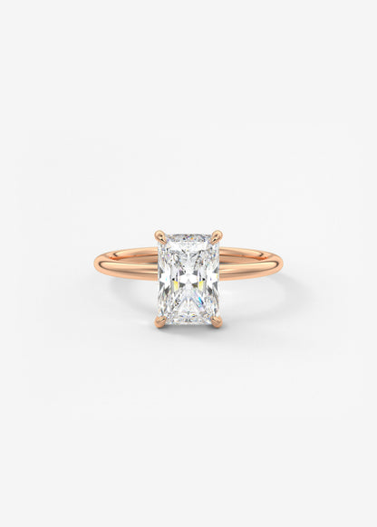Oval Solitaire With Raised Basket Gallery Lab Grown Diamond Engagement Ring