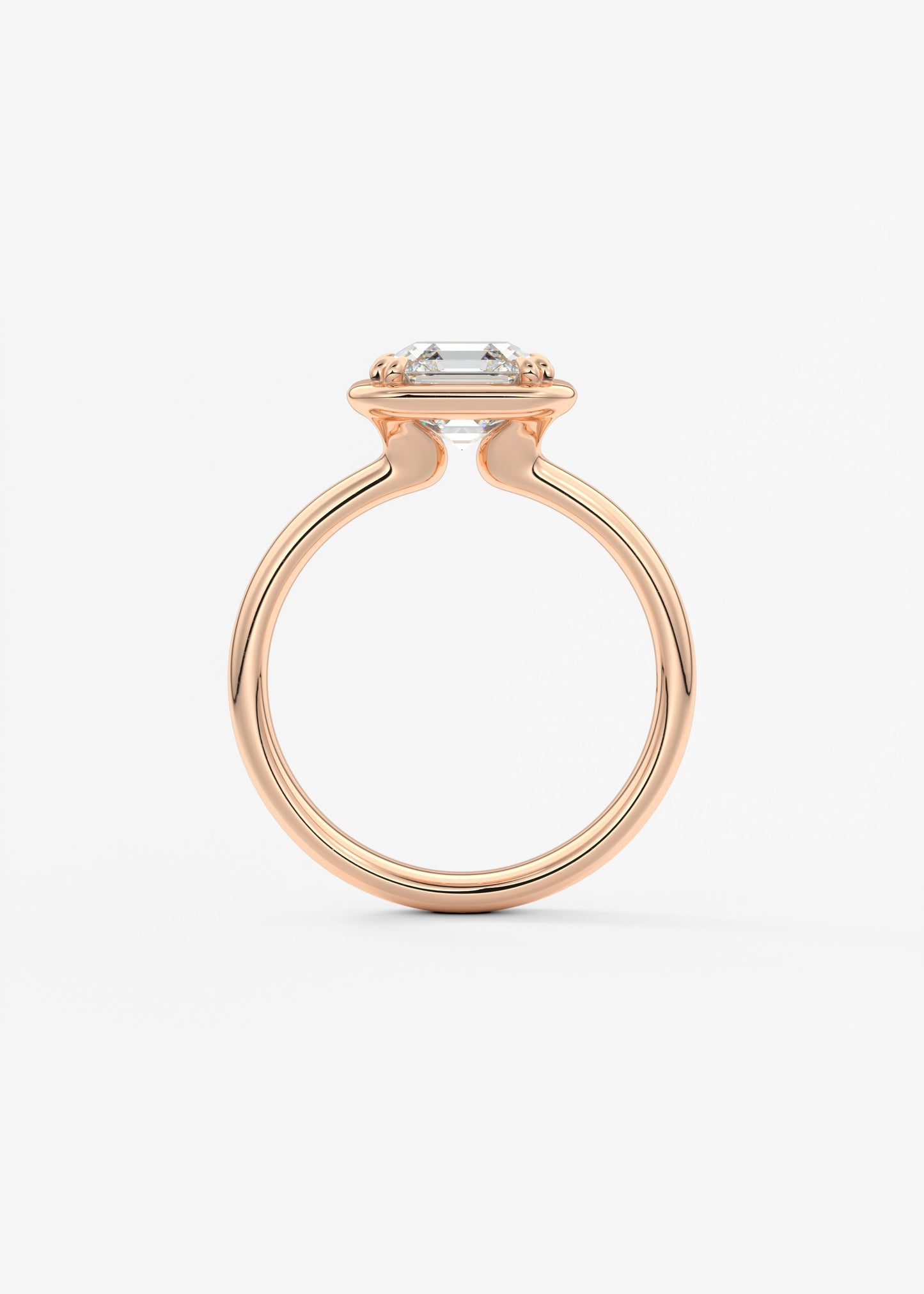 Oval Solitaire With Raised Basket Gallery Lab Grown Diamond Engagement Ring