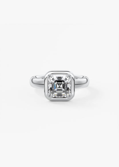 Oval Solitaire With Raised Basket Gallery Lab Grown Diamond Engagement Ring