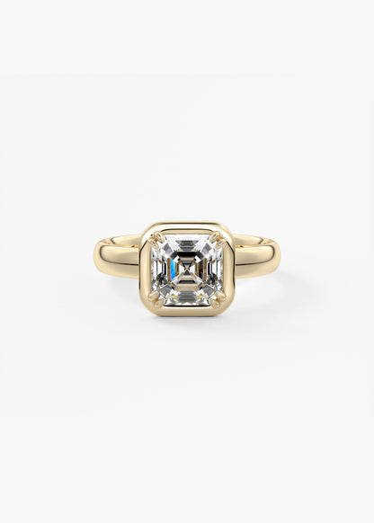 Oval Solitaire With Raised Basket Gallery Lab Grown Diamond Engagement Ring