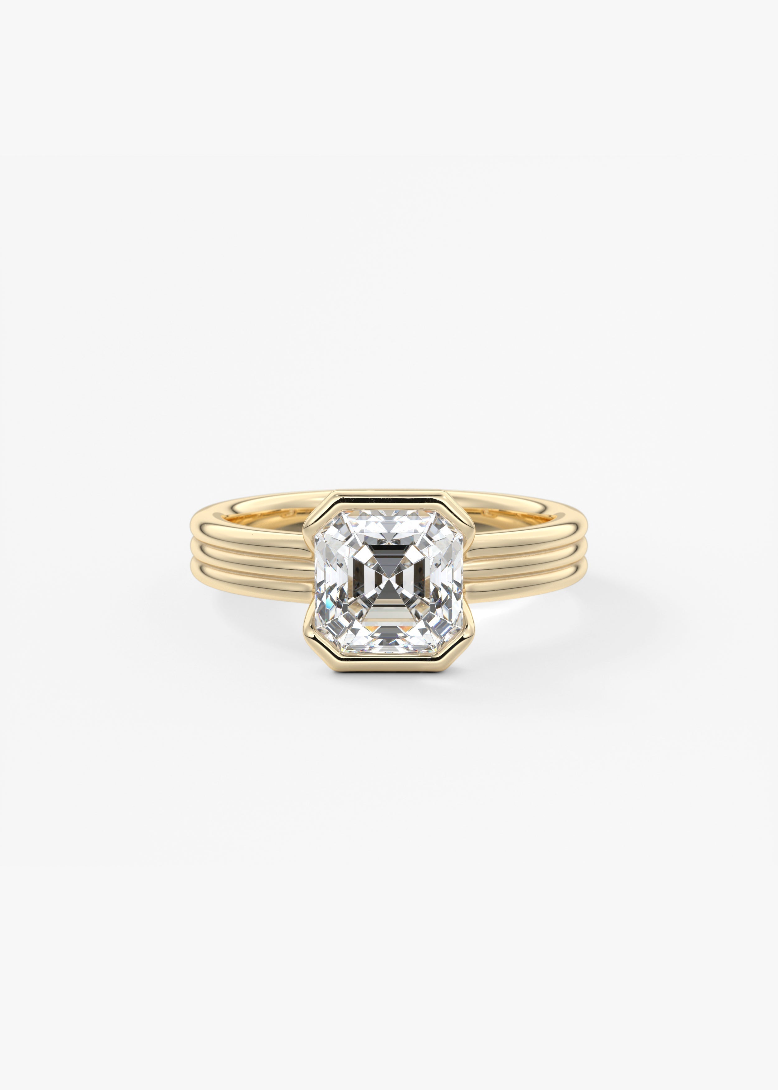 Oval Solitaire With Raised Basket Gallery Lab Grown Diamond Engagement Ring