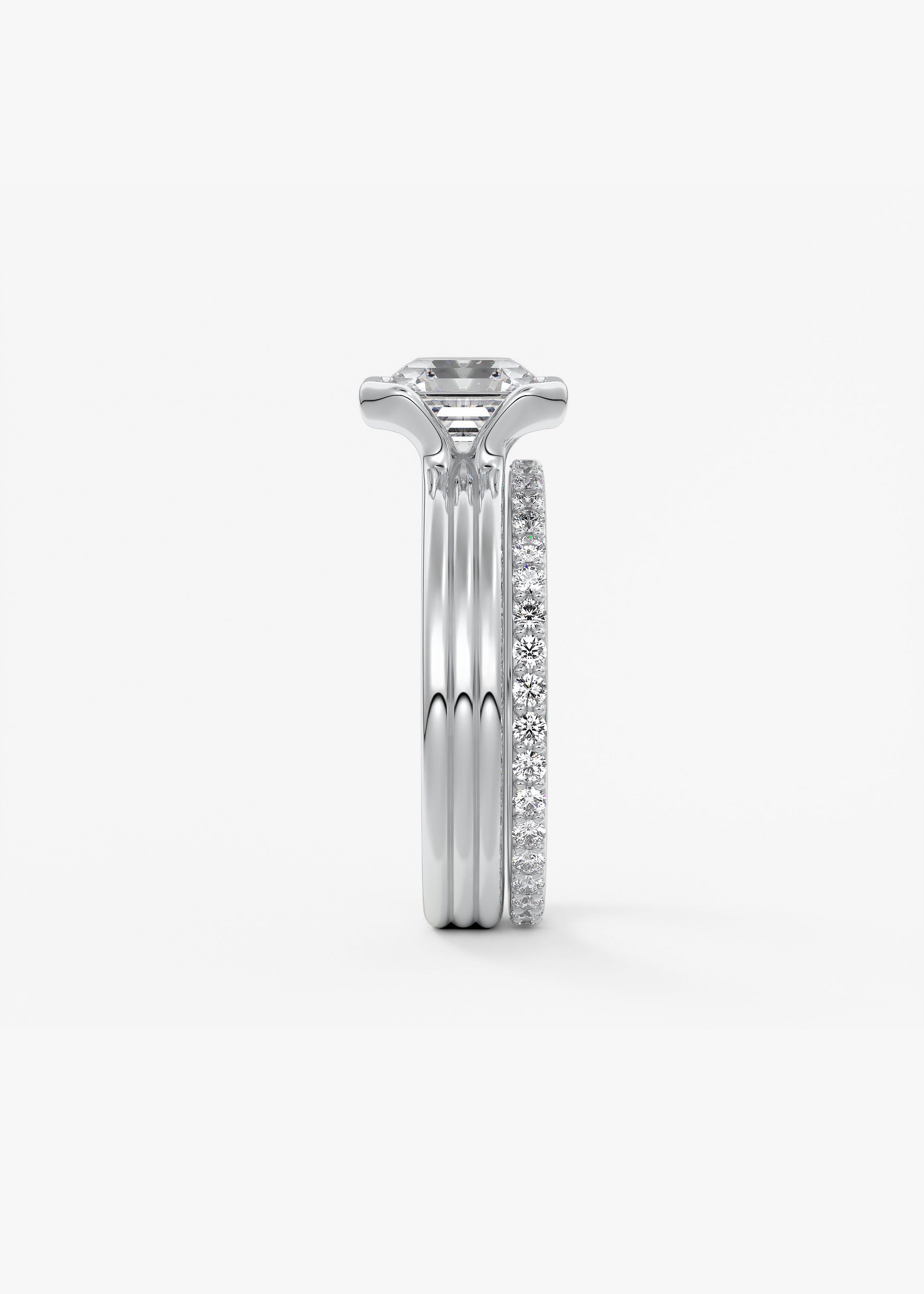 Oval Solitaire With Raised Basket Gallery Lab Grown Diamond Engagement Ring