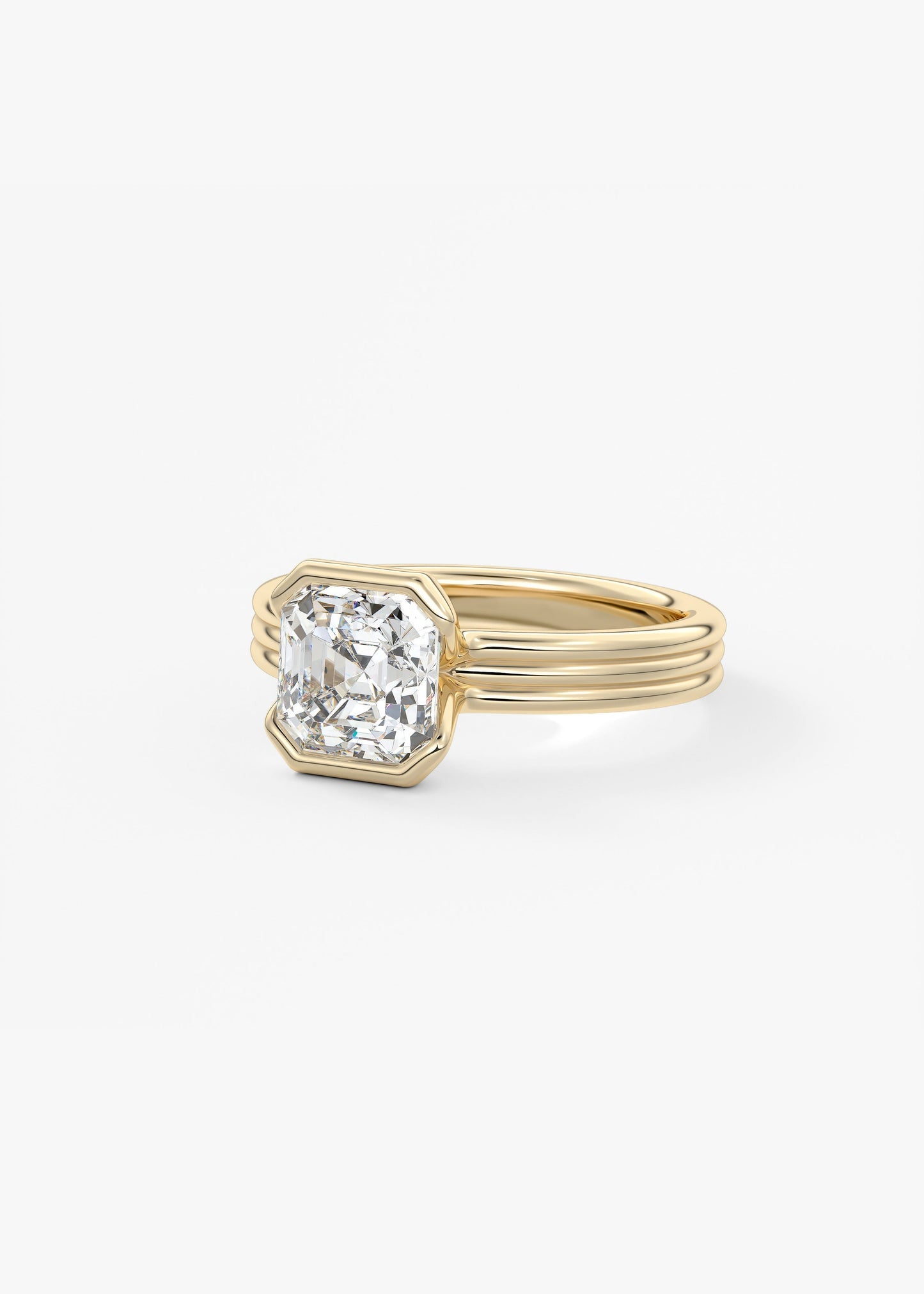 Oval Solitaire With Raised Basket Gallery Lab Grown Diamond Engagement Ring