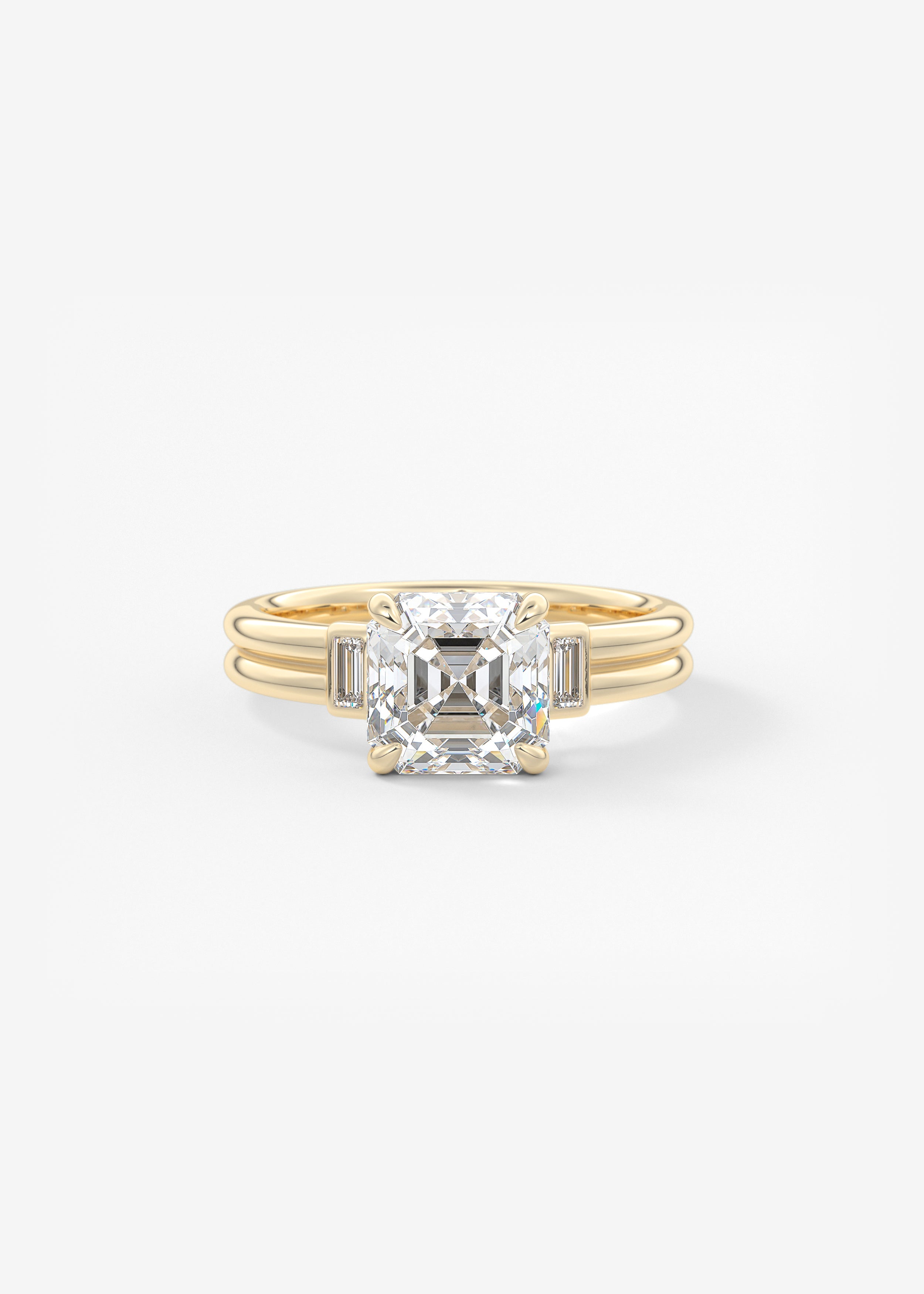 Oval Solitaire With Raised Basket Gallery Lab Grown Diamond Engagement Ring