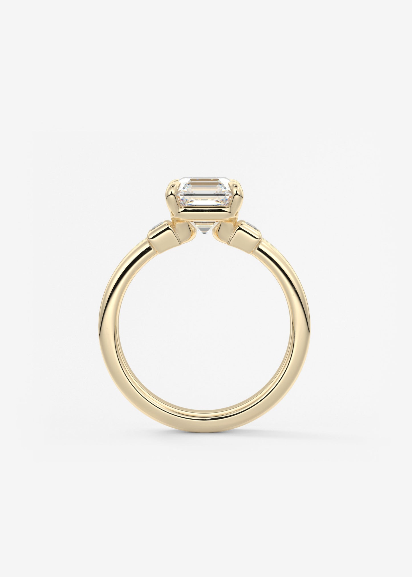 Oval Solitaire With Raised Basket Gallery Lab Grown Diamond Engagement Ring
