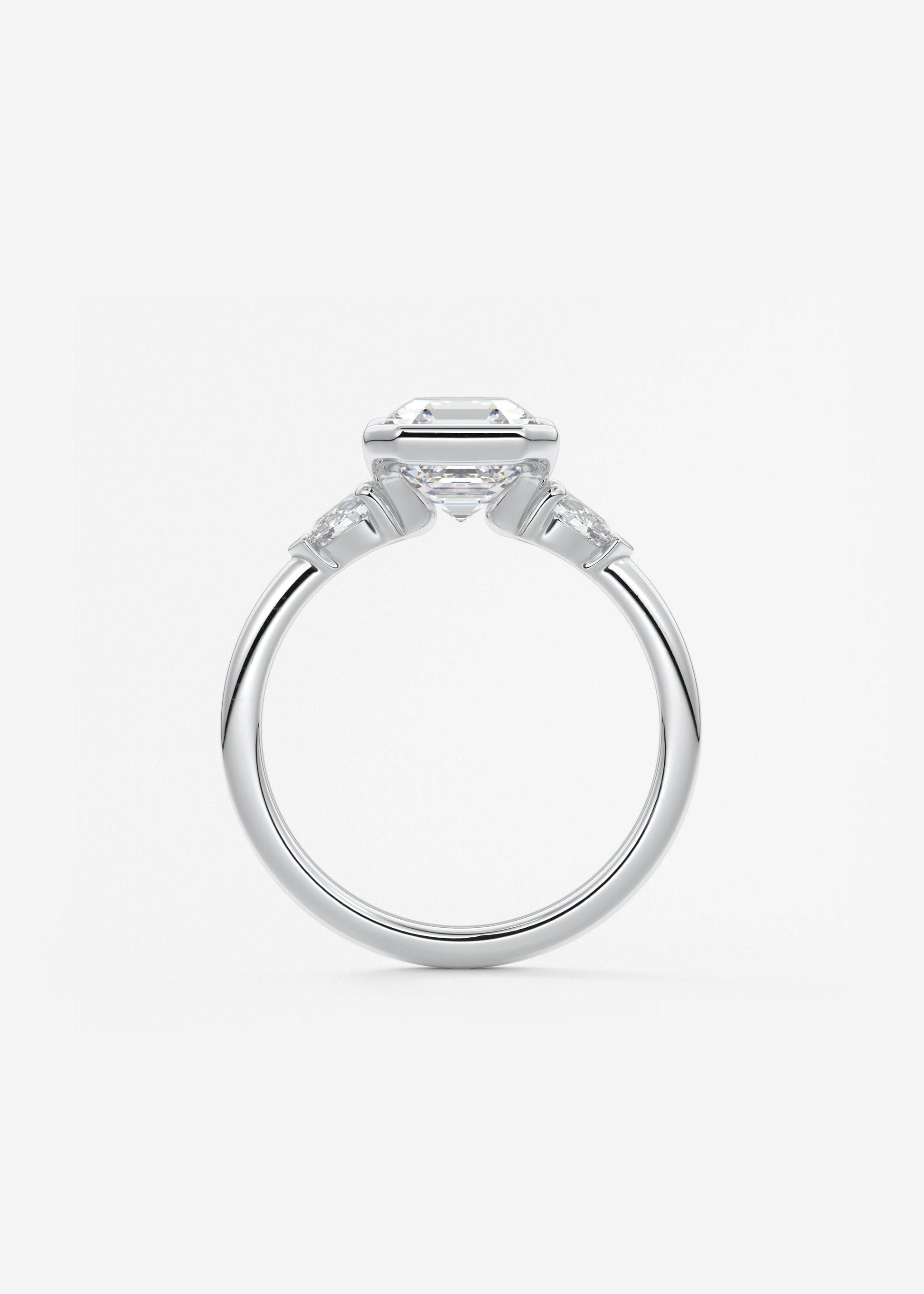 Oval Solitaire With Raised Basket Gallery Lab Grown Diamond Engagement Ring